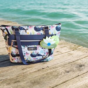Lily Bloom Dakota Tote with Whale Design Retails $69 NWT